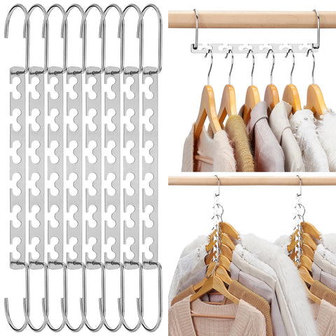 House Day space-saving hangers pack increases closet space and accessibility.