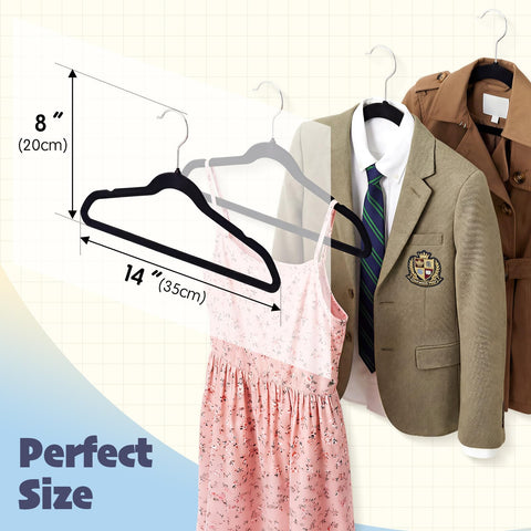 House Day space-saving kids hangers maximize closet room for busy wardrobes.