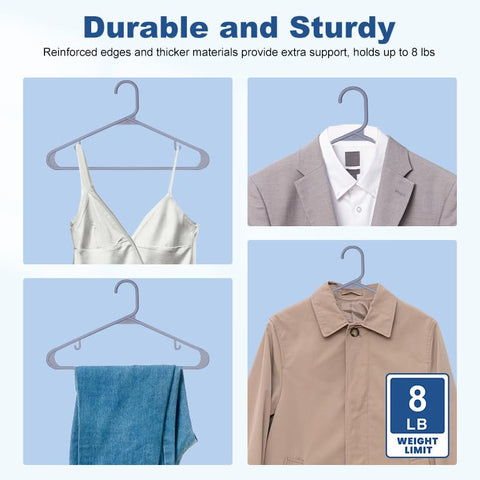 HOUSE DAY quarter-inch slim hanger maximizes closet space without bulk.