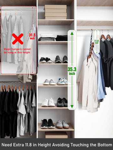 House Day stackable closet hangers simplify organizing multiple garments together.