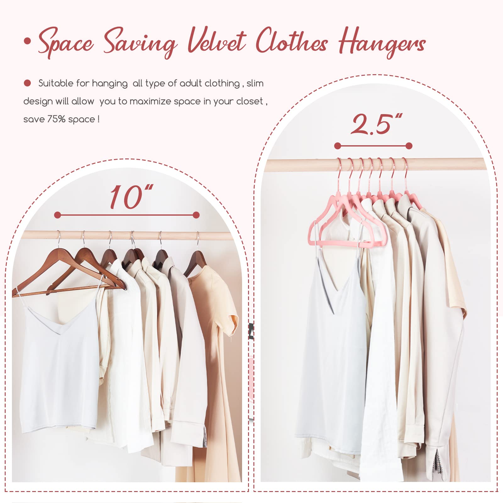 House Day ultra-slim space-saving hanger fits tight closets
