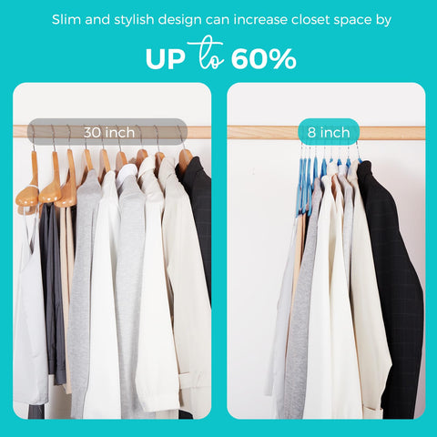 HOUSE DAY ultra-thin velvet hanger saves closet space.