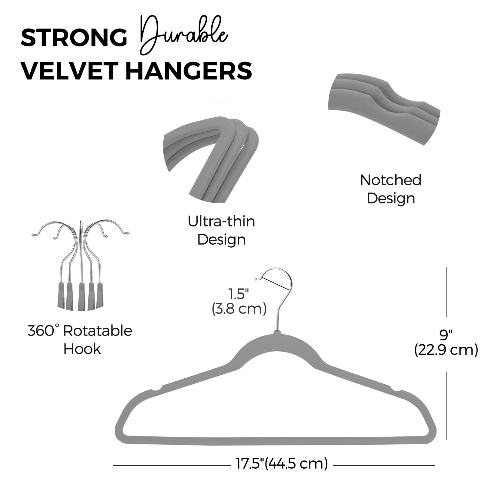 House Day velvet hangers help create a tidy, accessible wardrobe.
