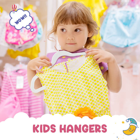 HOUSE DAY velvet kids hangers with rose-gold swivel hooks keeps outfits accessible
