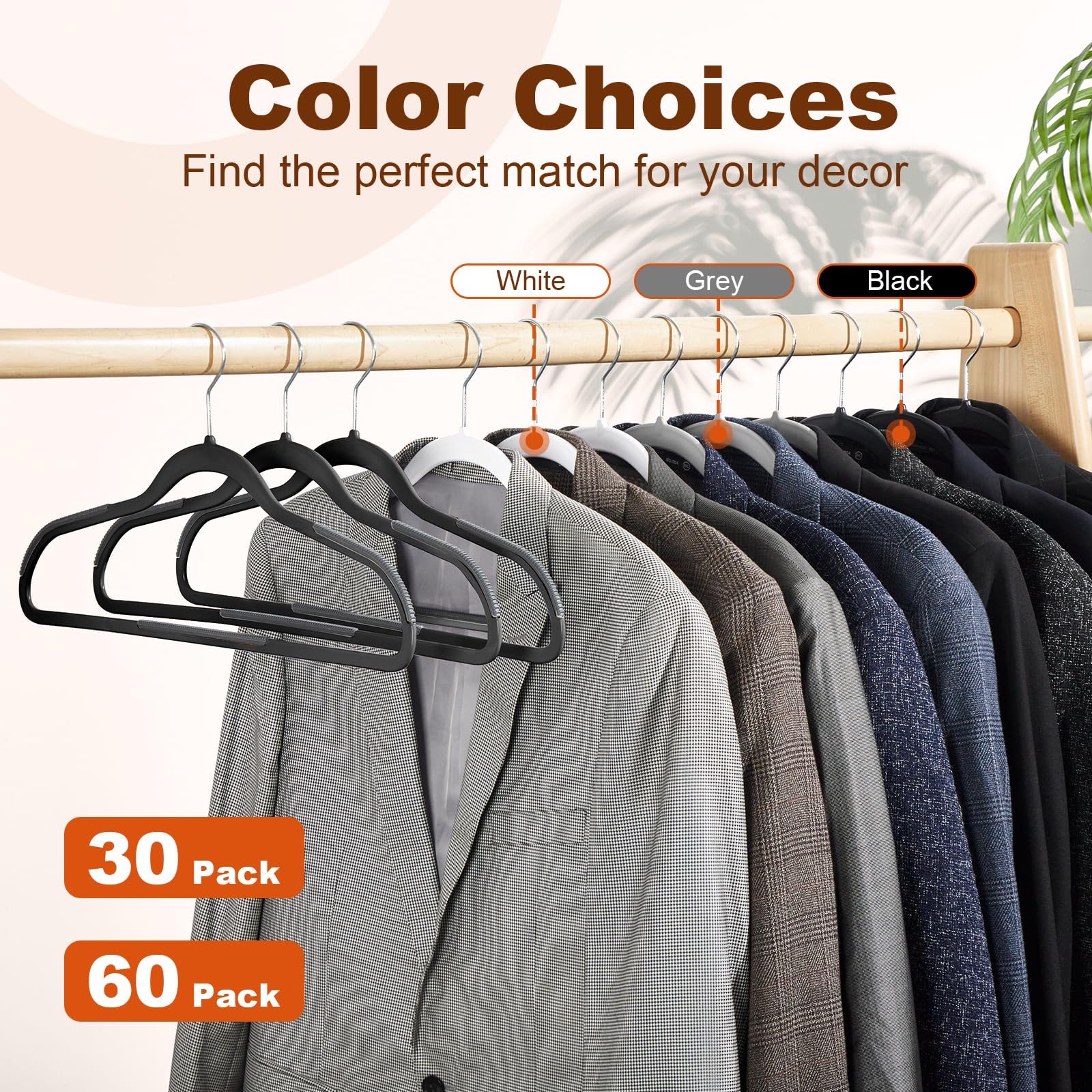 HOUSE DAY versatile 60-pack ideal for shirts, pants, skirts, and suits