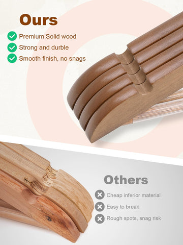 House Day pants bar close-up reveals non-slip vinyl coating for secure trousers.