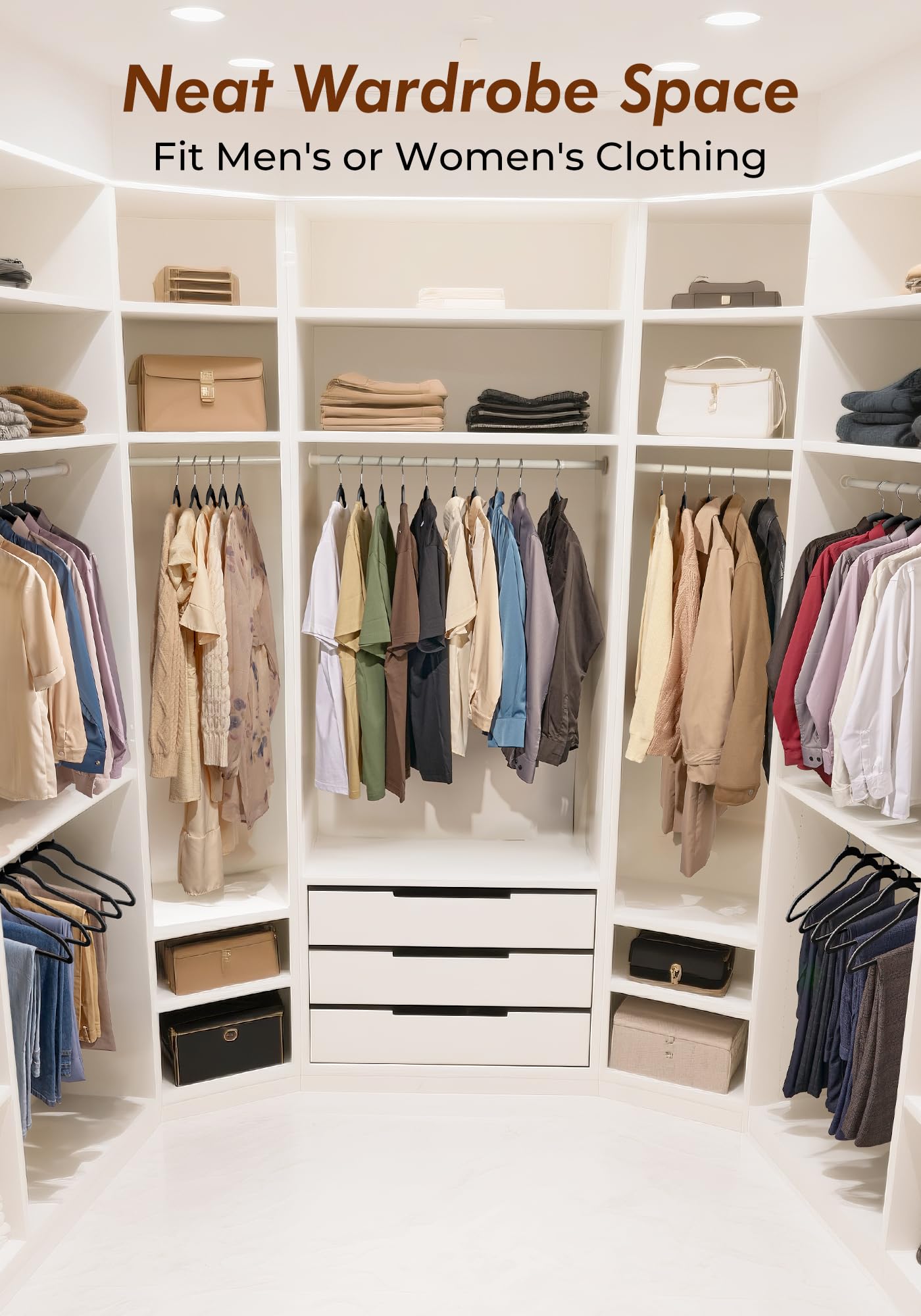 HOUSE DAY wardrobe organization essentials help keep closets neat and accessible