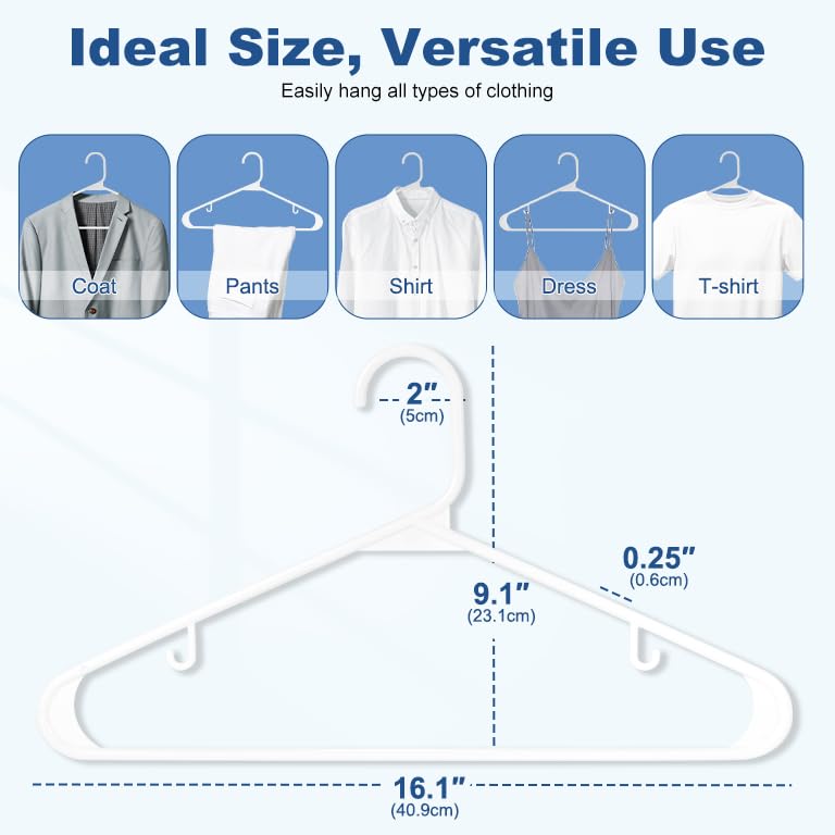 HOUSE DAY slim-profile hanger saving closet space and improving visibility