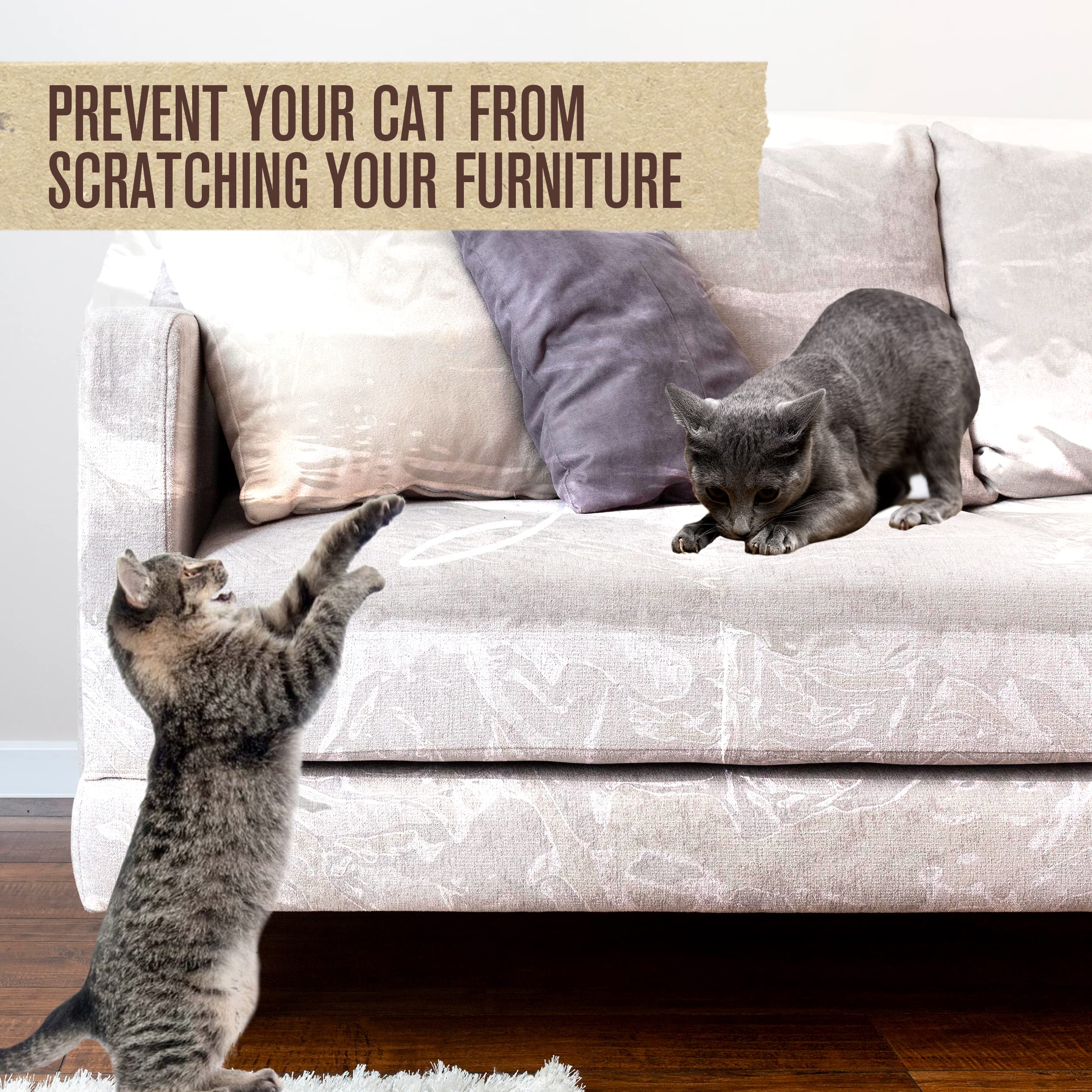 Houseables clear couch cover demonstrates durable, snug fit