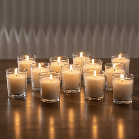 Housecret 60 pack votives provide ample lighting for events and gatherings.