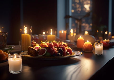 Housecret outdoor party candles add ambient light for gatherings