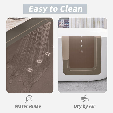 Housego 3-piece bath mat set provides mats for bathroom, tub edge, and sink