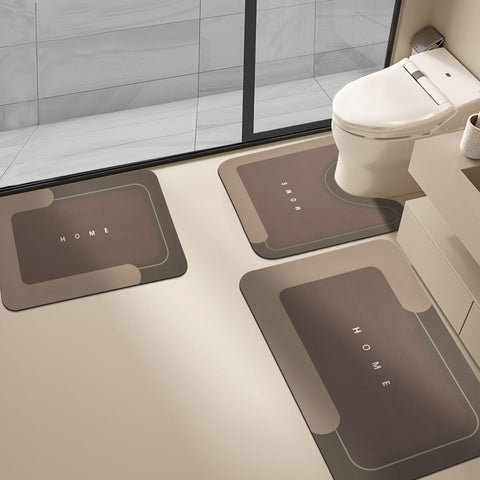 Housego absorbent bath mat with diatomite surface for fast moisture absorption and quick drying