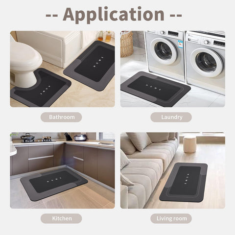 Housego easy-clean diatomite mats stand up to washing and daily use
