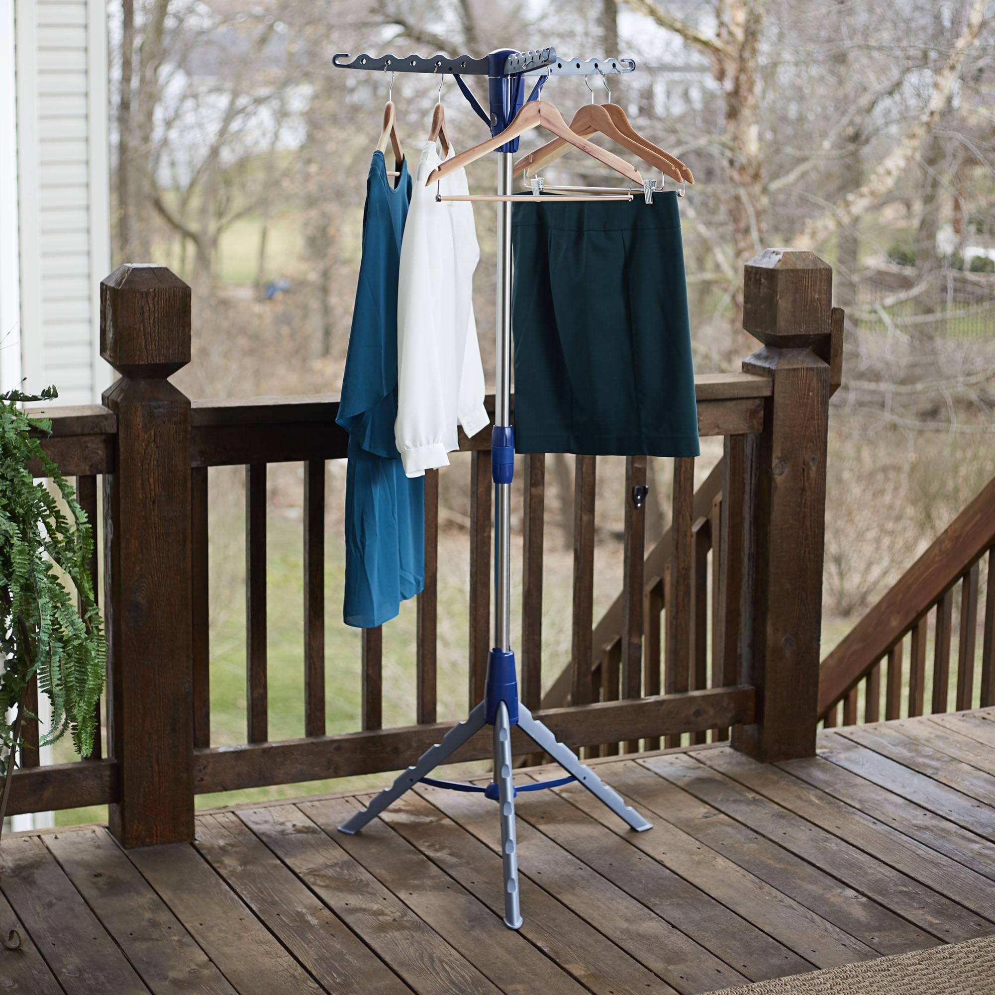 Household Essentials 5009-1 drying rack folded for compact storage