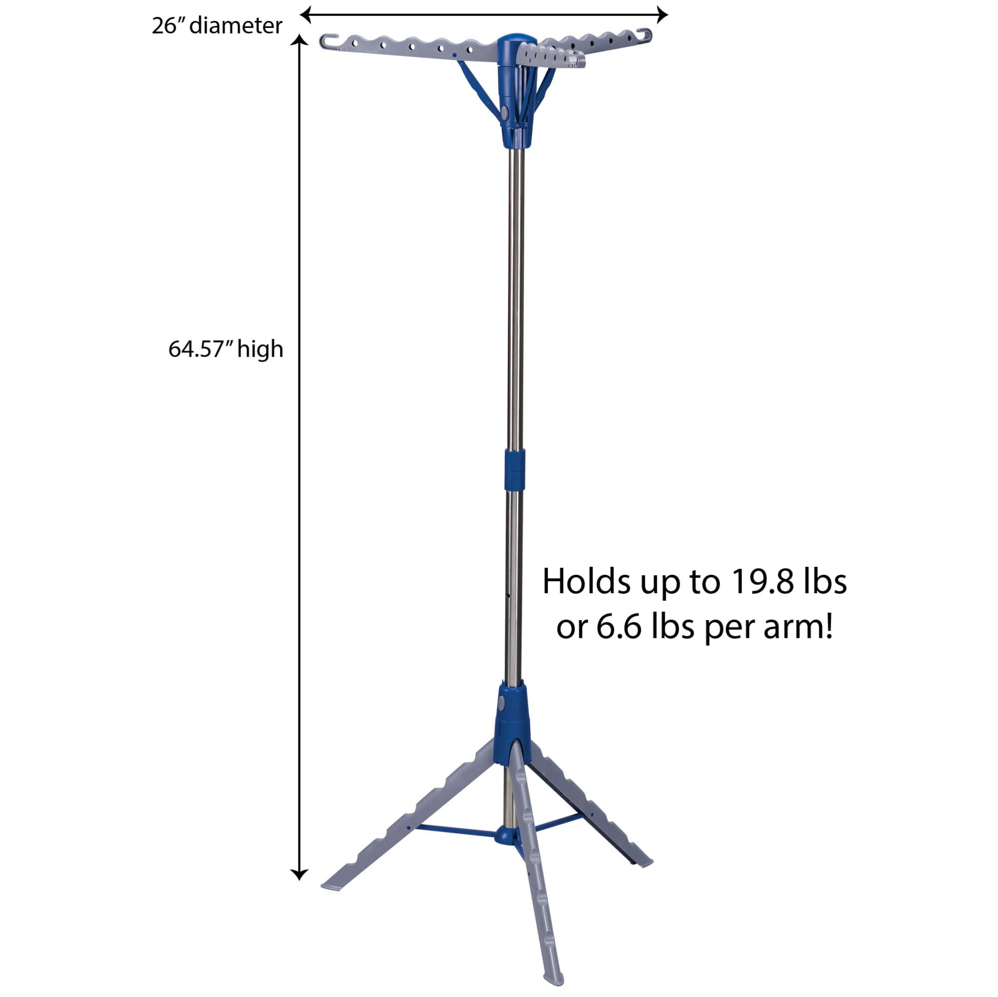 Household Essentials 5009-1 hanger slots supporting wrinkle-free drying