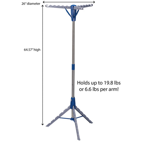 Household Essentials 5009-1 hanger slots supporting wrinkle-free drying