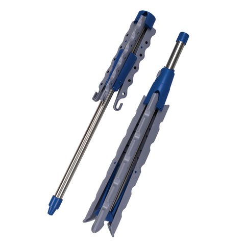 Household Essentials 5009-1 silver and blue design complements home décor
