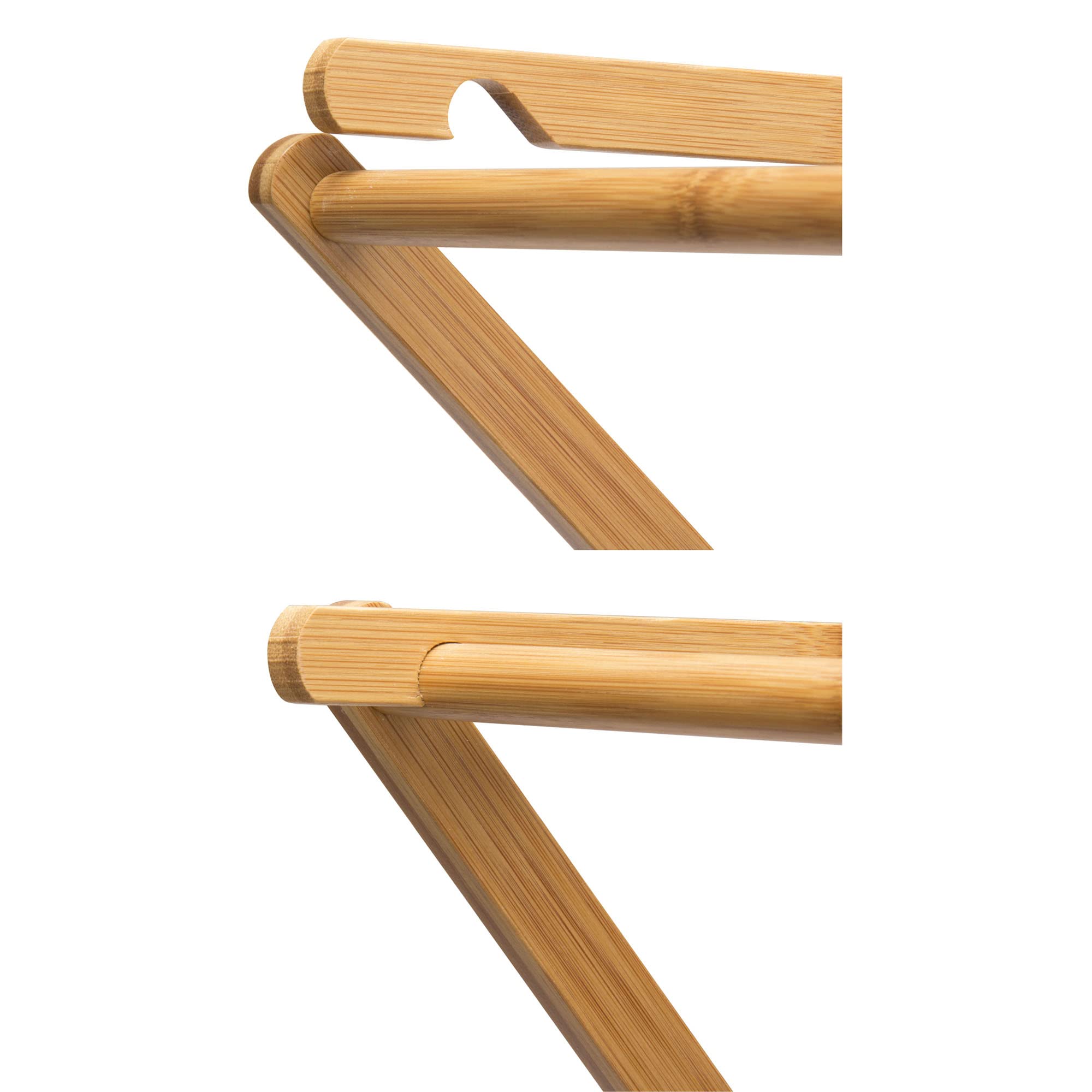 Household Essentials folding rack enables compact storage when not in use.