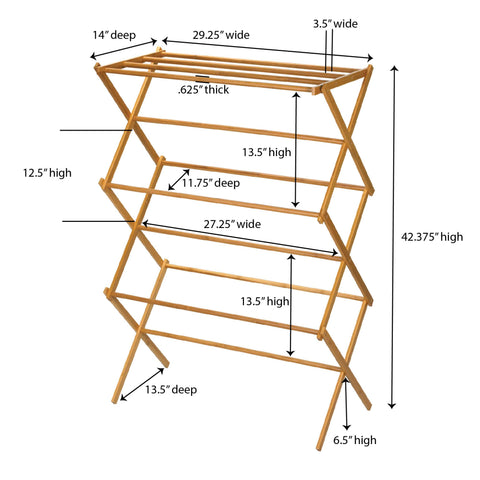 Household Essentials stable frame with angled feet prevents tipping during busy laundry days.