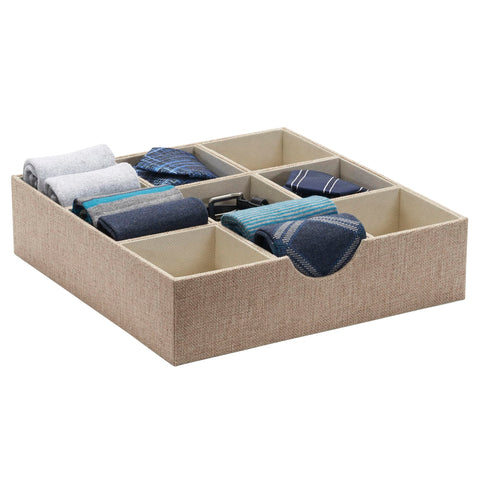 Household Essentials 12x12 inch organizer fits desks, dressers, and shelves for stylish storage.