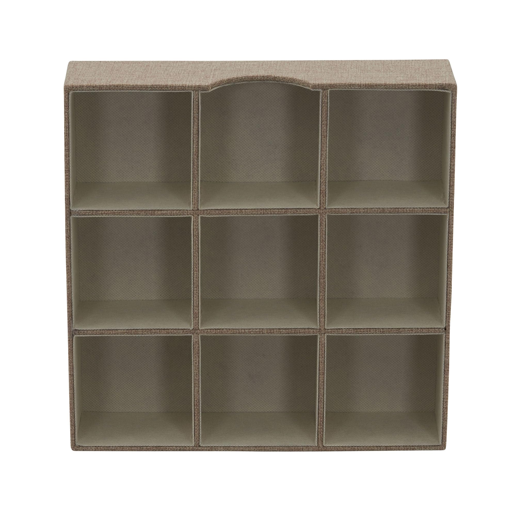 Household Essentials nine-compartment tray keeps jewelry and accessories neatly separated and easy to find.
