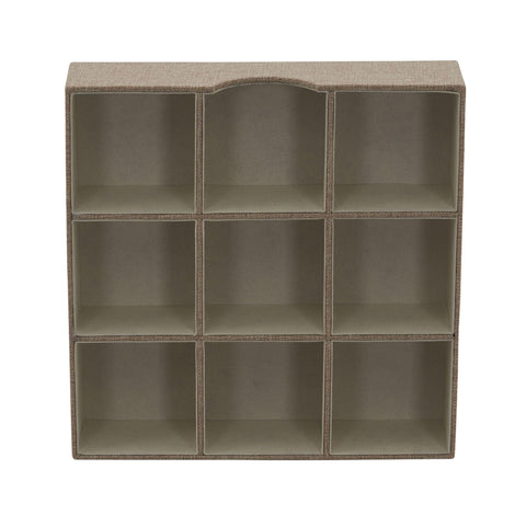 Household Essentials nine-compartment tray keeps jewelry and accessories neatly separated and easy to find.