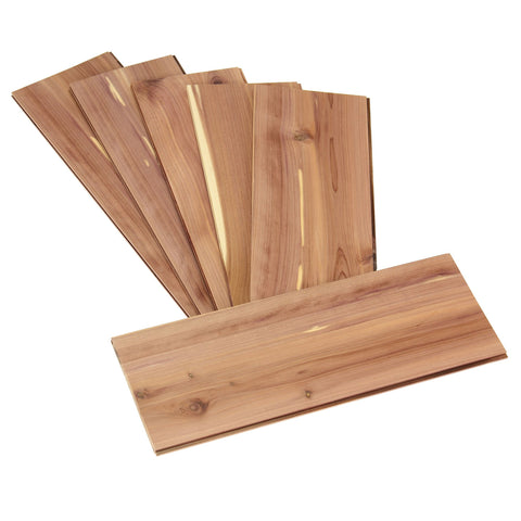 Household Essentials Cedarline panel closeup shows natural cedar grain for a premium closet.