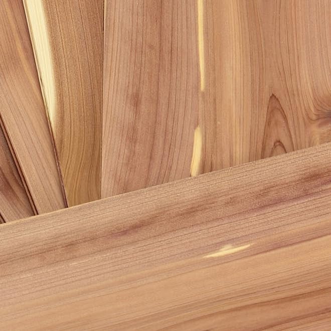 Household Essentials Cedarline panel dimensions reveal slim 0.36 inch thickness.