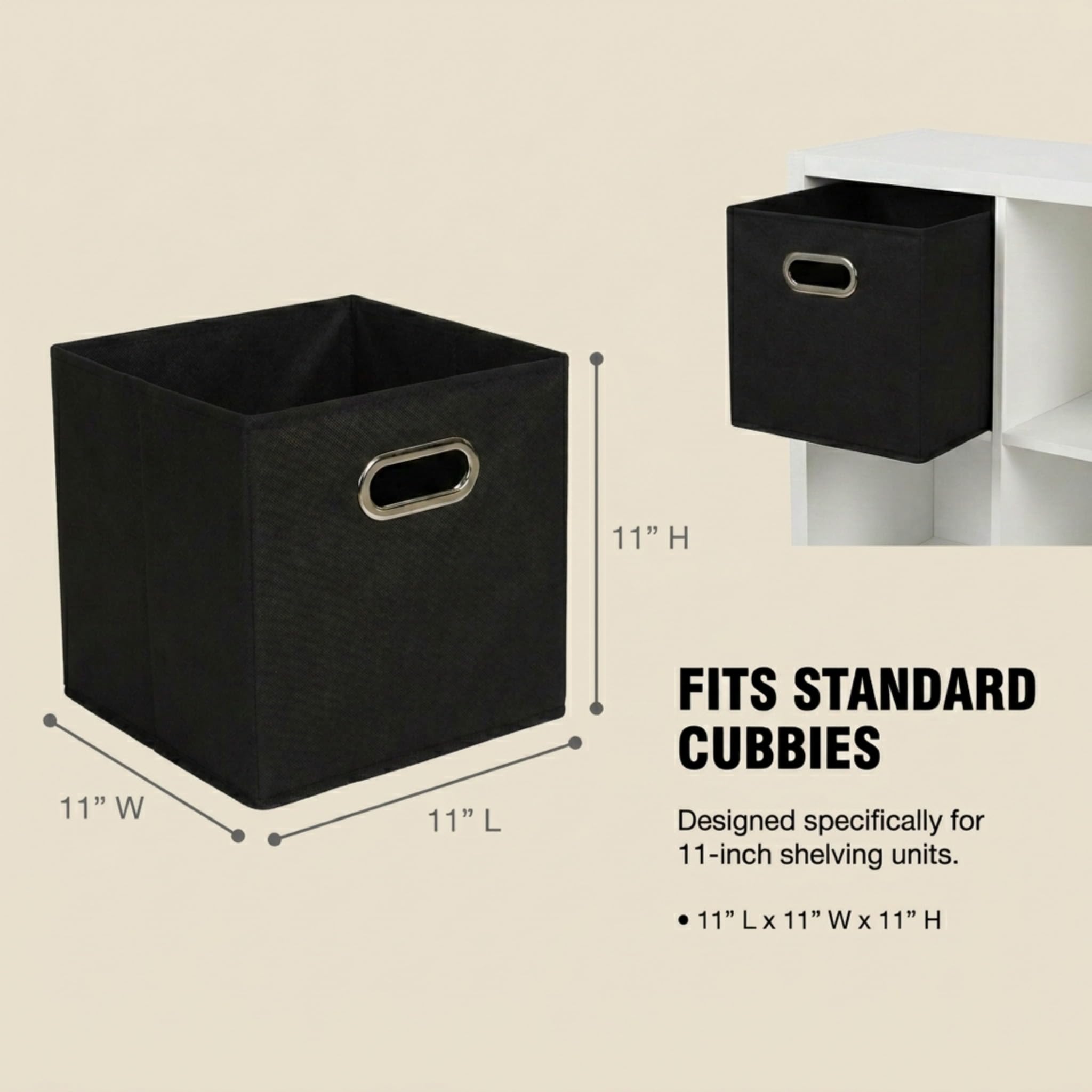 Sturdy chipboard sides provide durable structure for Household Essentials bins.