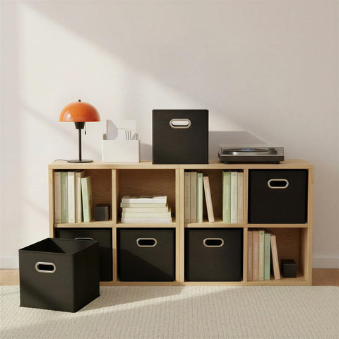 Cleaning with a damp cloth keeps Household Essentials bins looking fresh.