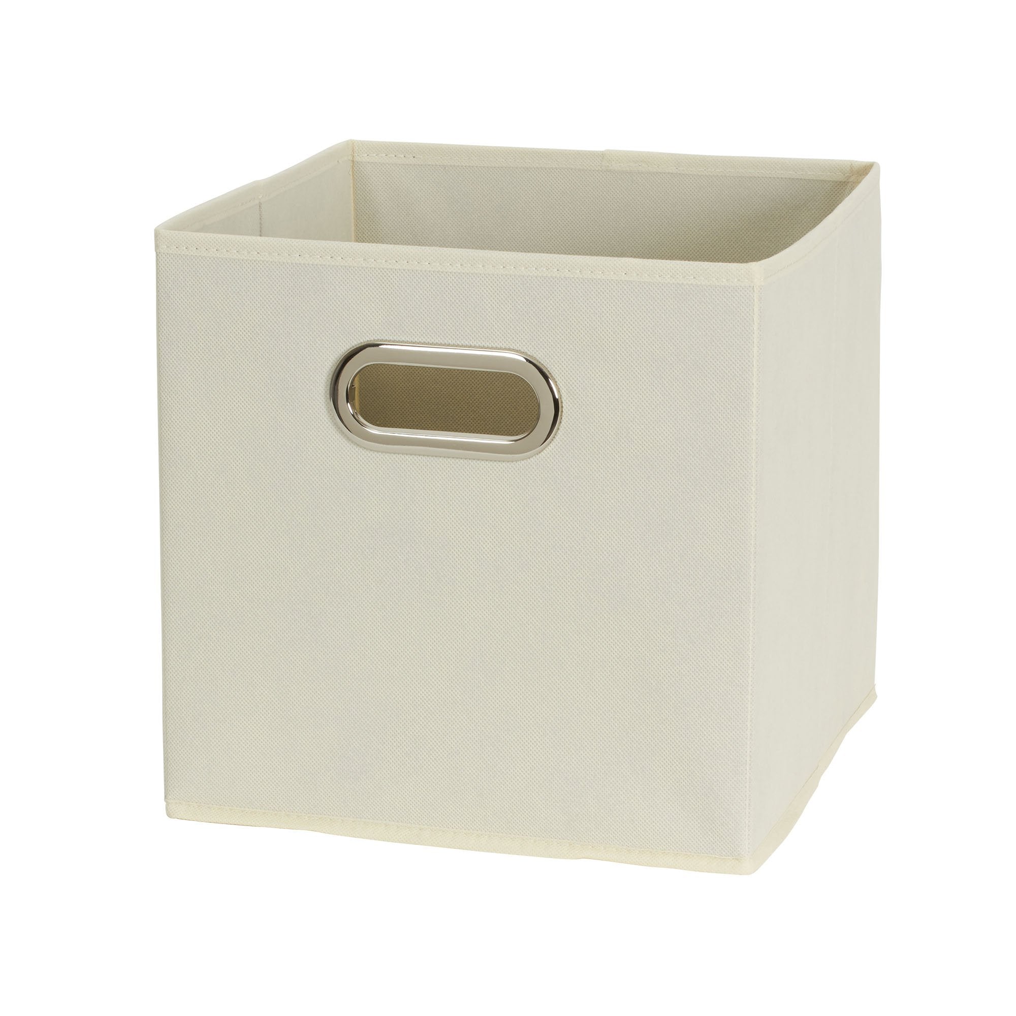 Household Essentials fabric bin cleans easily with a damp cloth.