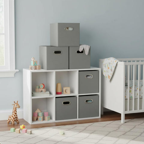 Household Essentials fiberboard sides provide rigid support for books and art supplies.