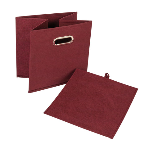 Household Essentials foldable cubes open view highlighting quick collapse for compact storage.