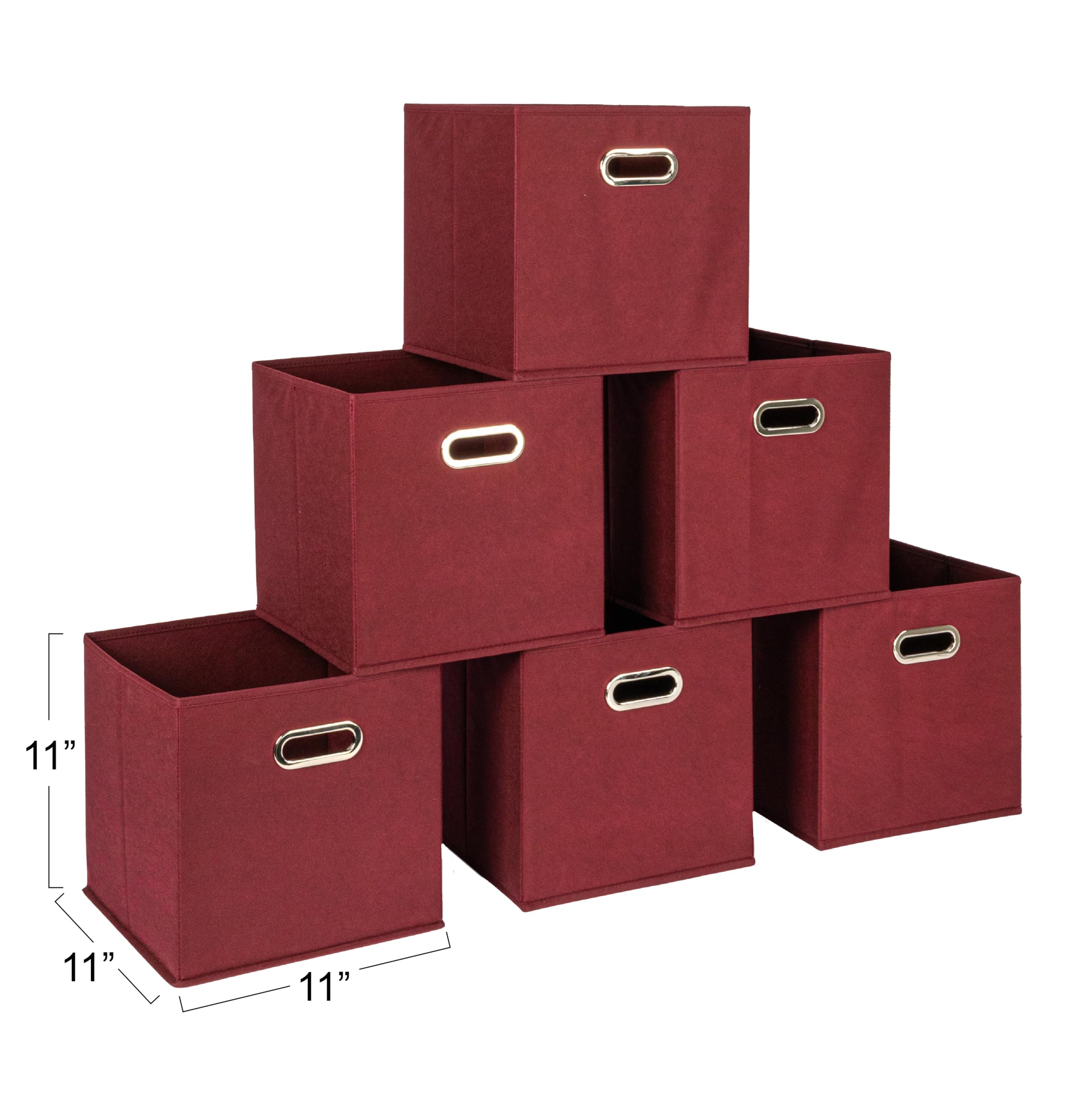 Household Essentials foldable cubes side view showing sturdy chipboard panels and durable construction.
