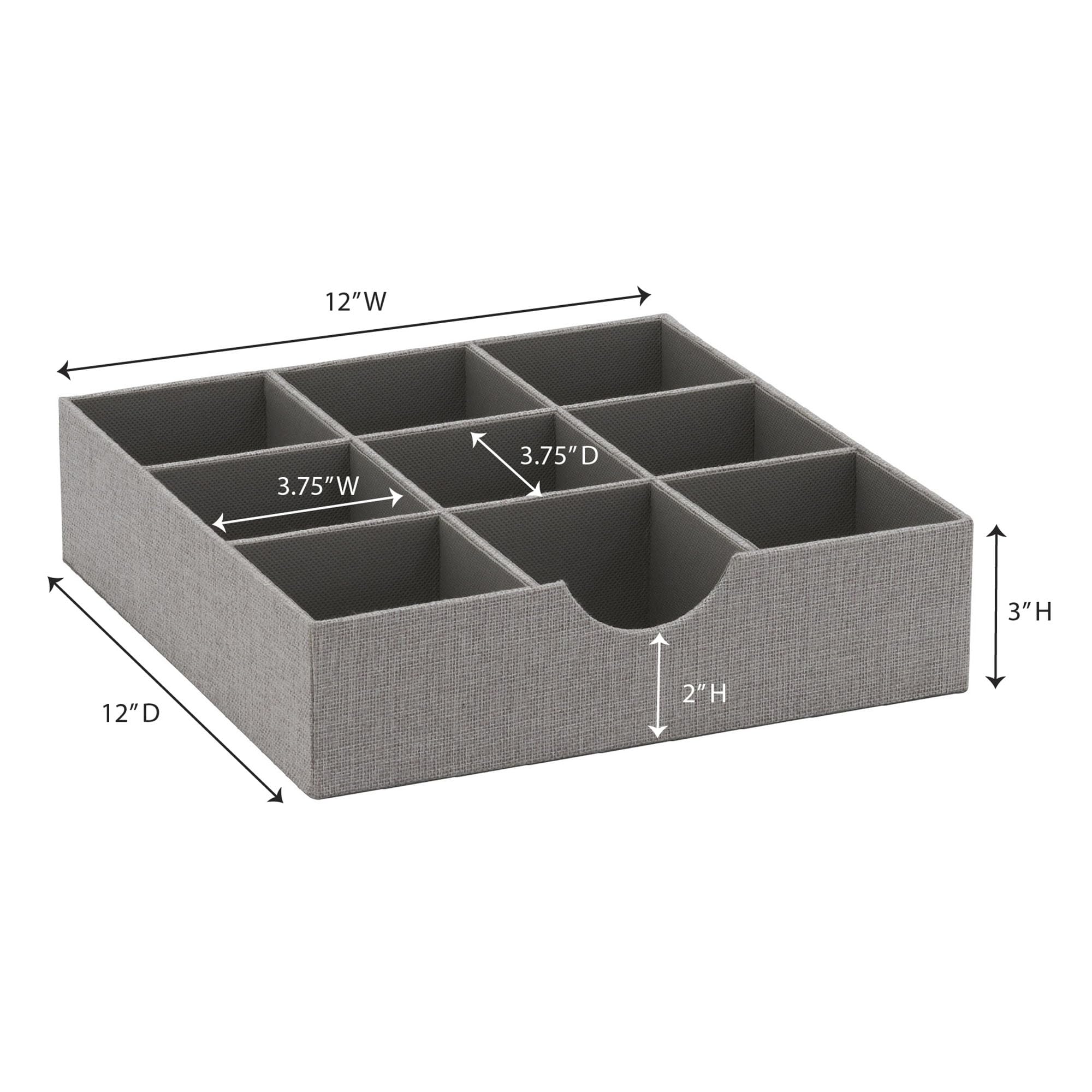 Household Essentials nine compartments ideal for jewelry and accessories.