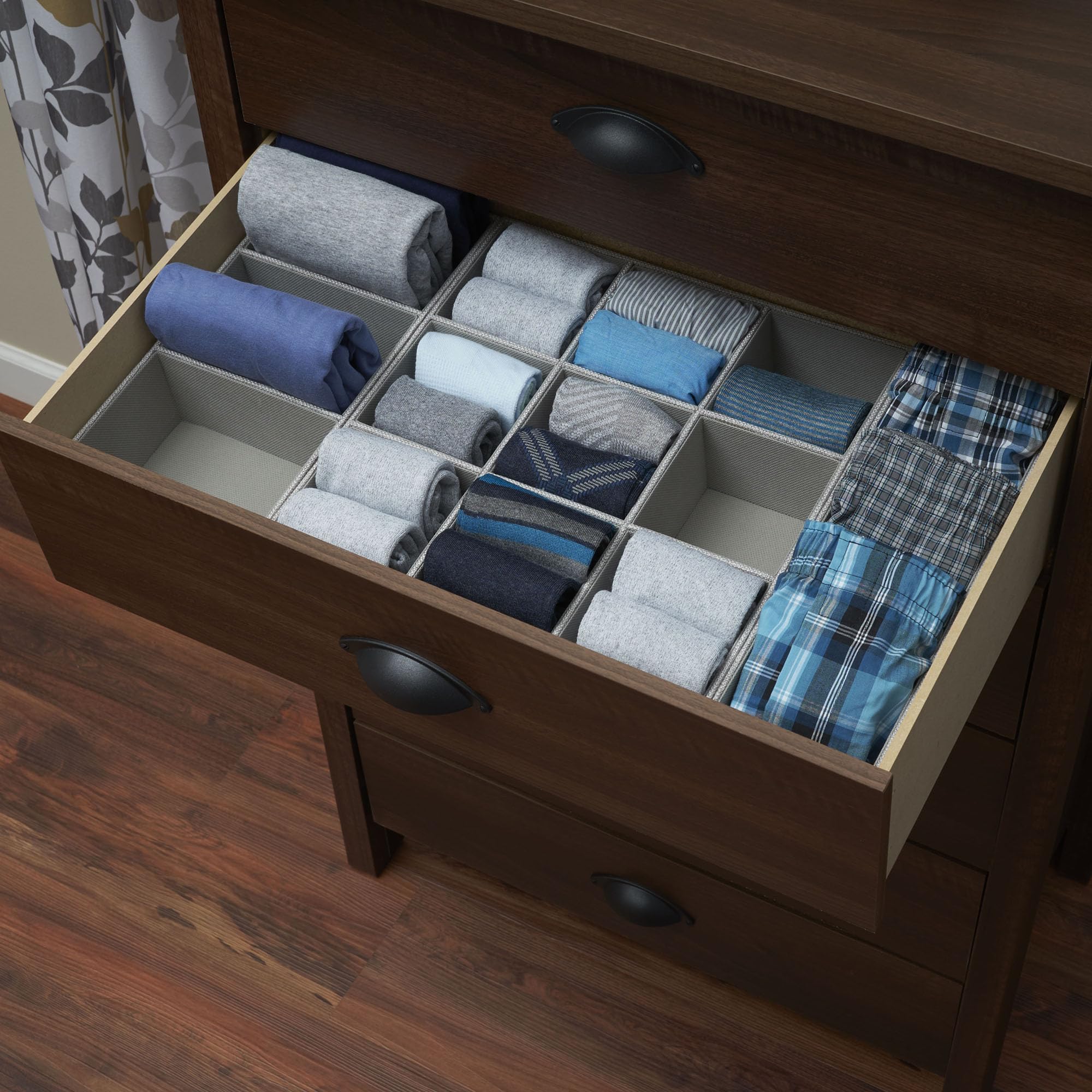 Household Essentials soft fabric cover protects items and drawer surfaces.