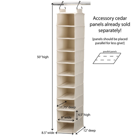 Household Essentials organizer with open front for quick shoe selection and access.