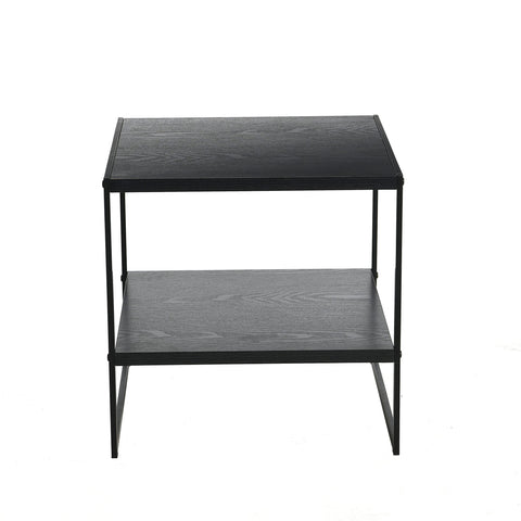 Household Essentials Jamestown end-table room setup demonstrates compact, airy design in small spaces.