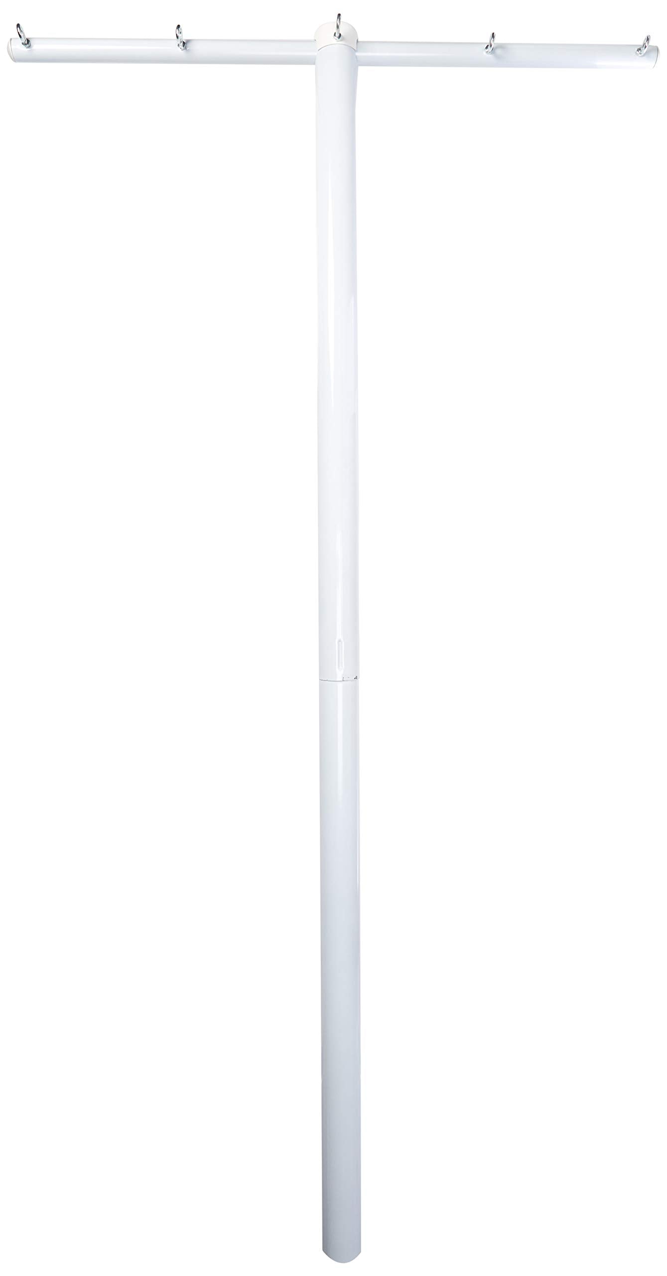 Household Essentials Mega Outdoor Clothesline ground installation with concrete offers extra stability.