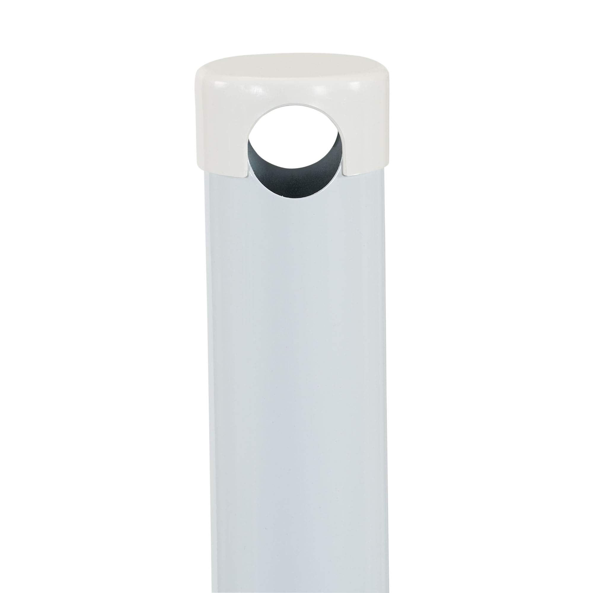 Household Essentials Mega Outdoor Clothesline white finish resists rust for outdoor durability.