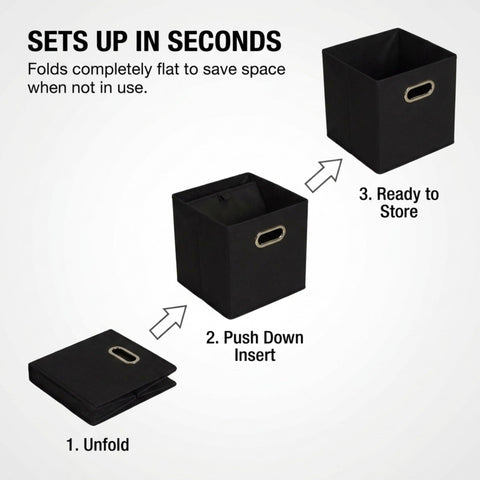 Silver grommet handle on Household Essentials bin enhances grip during transport.