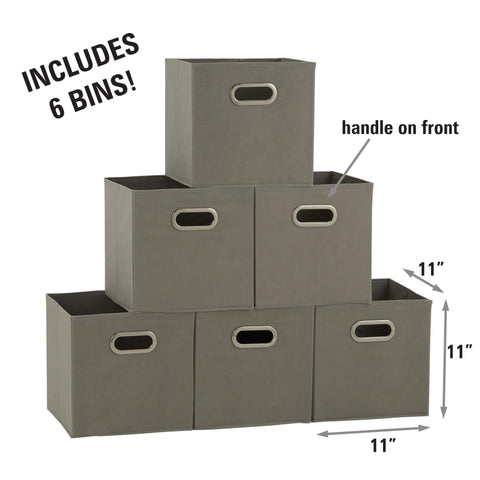 Household Essentials six-piece set stacked neatly to maximize vertical storage space.