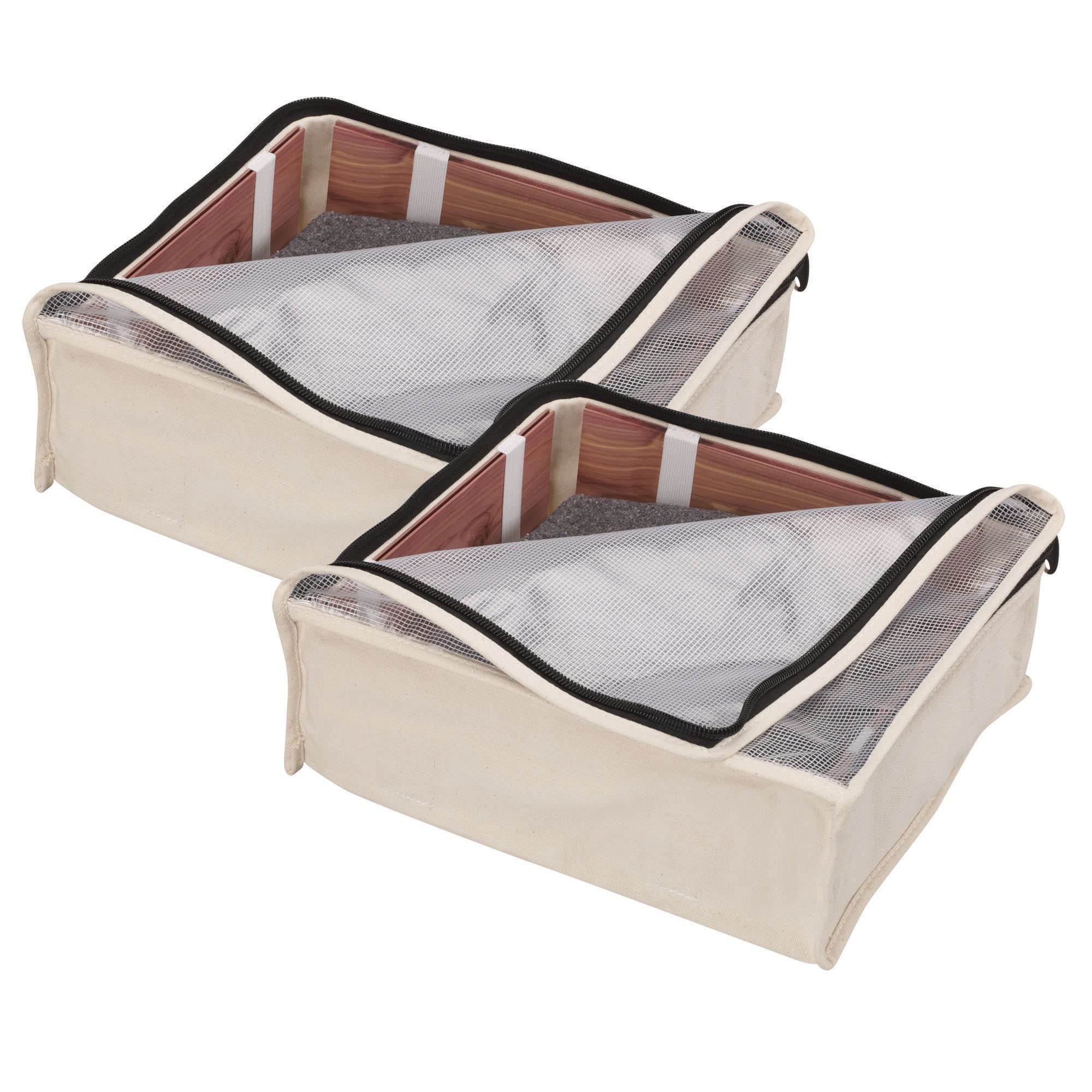 Semi-clear top panel lets you preview contents without opening the bag.