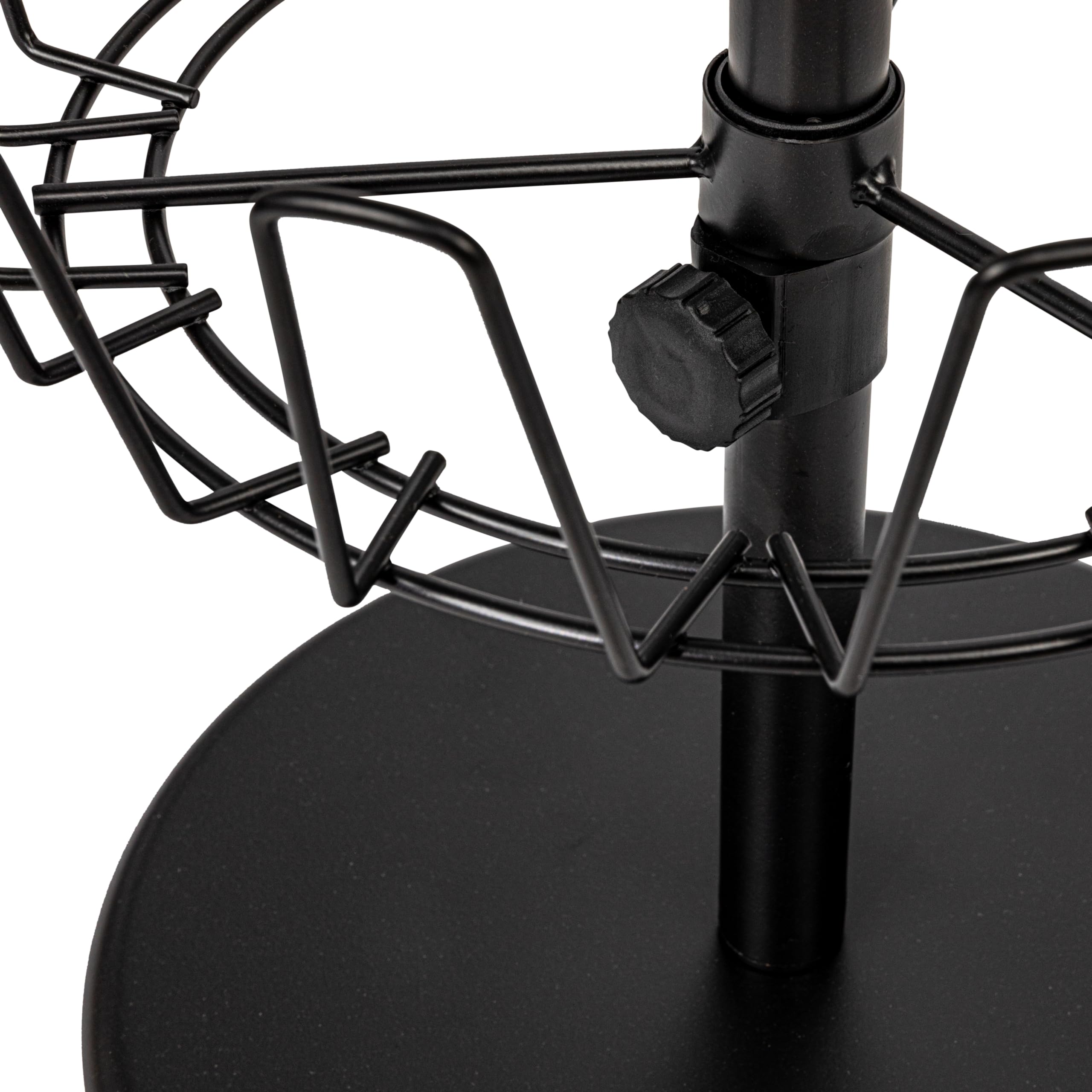 Weighted base keeps the shoe rack steady on busy floors