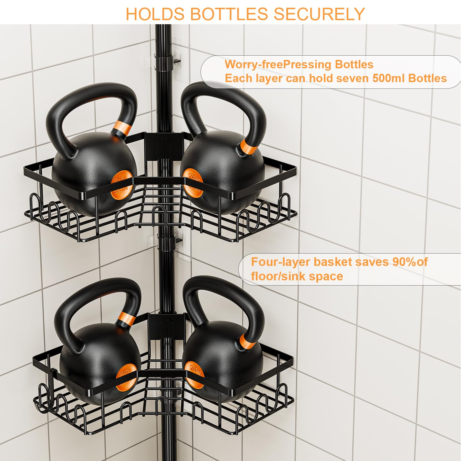 HouseUp click-out clips enable height changes without disassembly.
