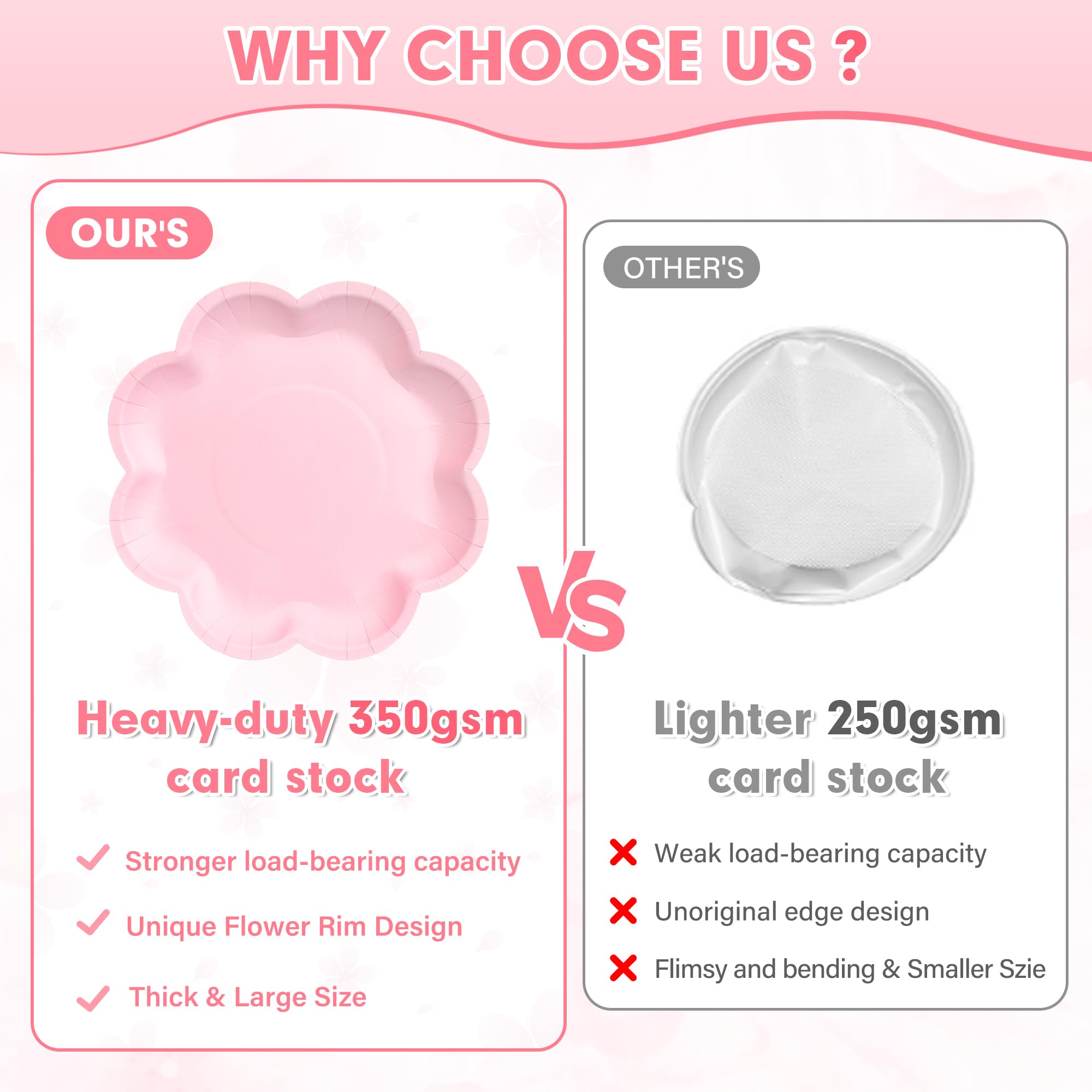 Houuqe pink napkins 6.5-inch soft and absorbent for quick cleanups.