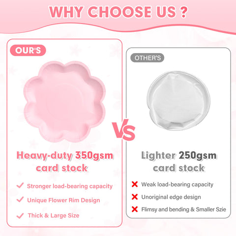Houuqe pink napkins 6.5-inch soft and absorbent for quick cleanups.