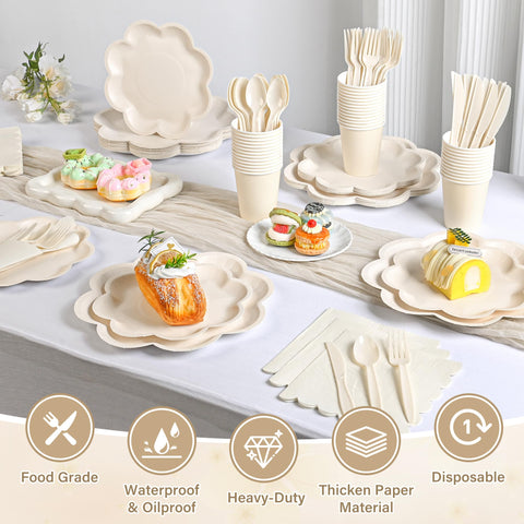 Houuqe plastic knives 50-count durable cutlery for easy self-service at events