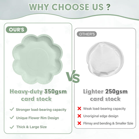 Houuqe sage green 6.5 inch napkin, two-layer and highly absorbent.